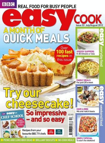 BBC Easy Cook – July 2012 Cover