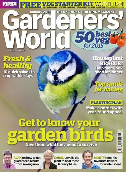 BBC Gardeners World – December 2014 Cover