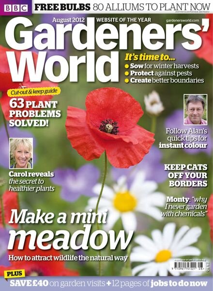 BBC Gardeners World – July 2012 Cover