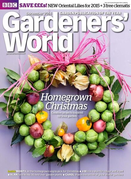 BBC Gardeners World – November 2014 Cover