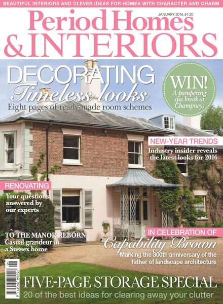 British Period Homes – December 2015 Cover