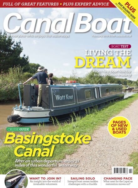 Canal Boat – January 2019 Cover