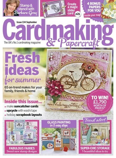 Cardmaking & Papercraft – August 2014 Cover