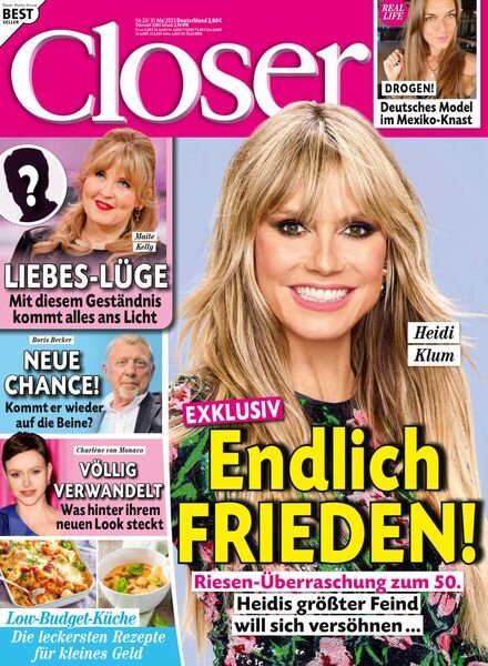 Closer Germany – 31 Mai 2023 Cover