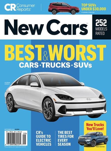Consumer Reports New Cars – September 2023 Cover