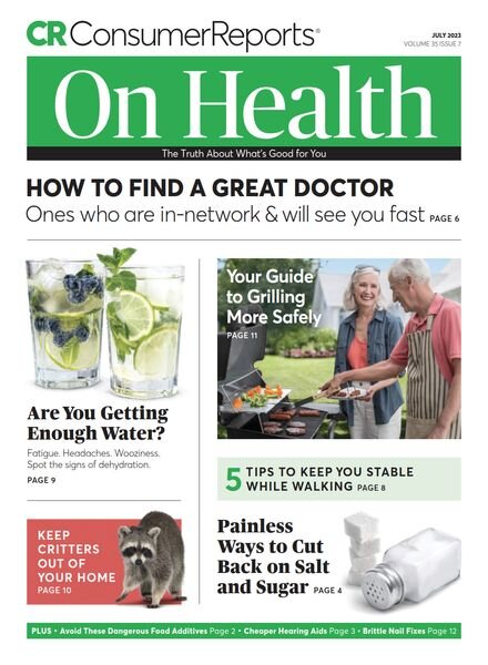 Consumer Reports on Health – July 2023 Cover