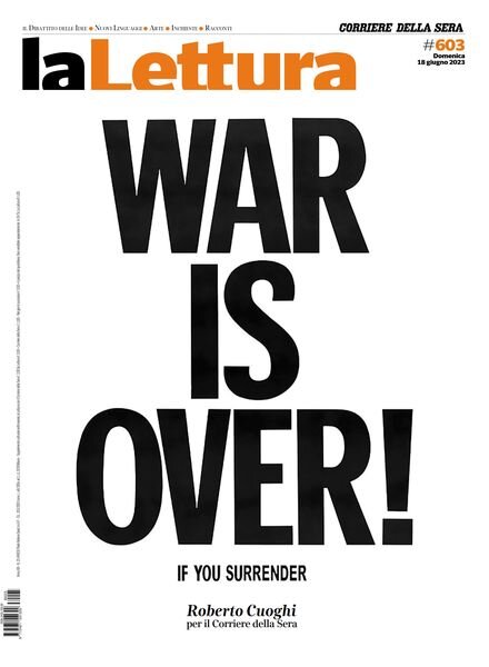 Corriere della Sera La Lettura – 18 Giugno 2023 Cover
