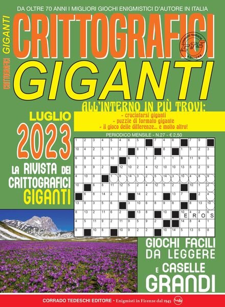 Crittografici Giganti – luglio 2023 Cover