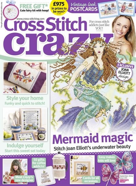 Cross Stitch Crazy – July 2014 Cover