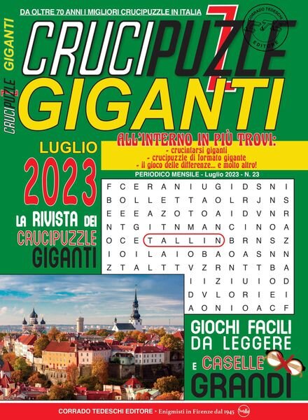 Crucipuzzle Giganti – 15 giugno 2023 Cover
