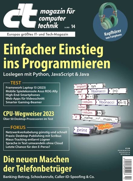 c’t Magazin – 03 Juni 2023 Cover