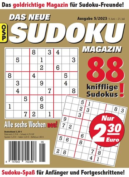 Das Neue Sudoku – Nr 5 2023 Cover