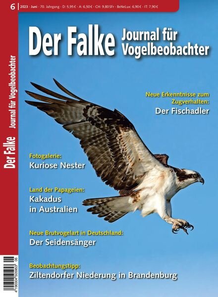 Der Falke Journal fur Vogelbeobachter – Juni 2023 Cover