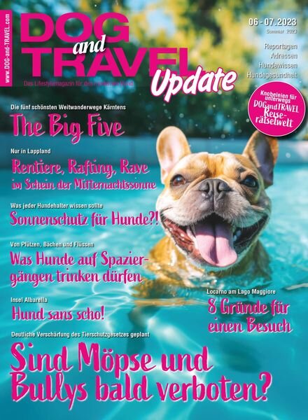 DOGandTRAVEL – Juni 2023 Cover