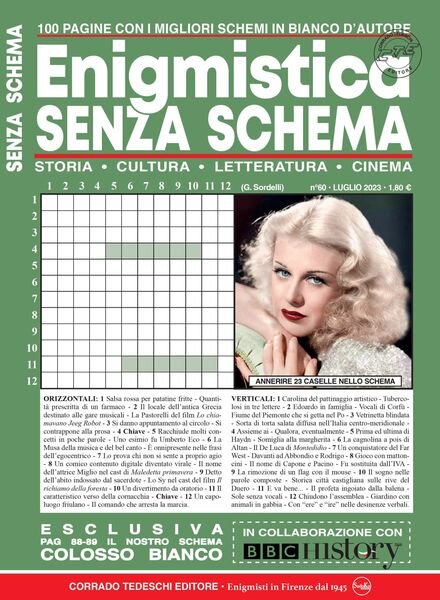 Enigmistica Senza Schema – luglio 2023 Cover