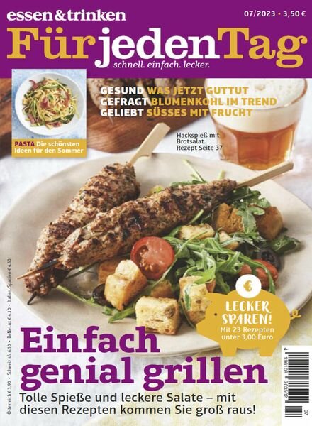 Essen & Trinken Fur jeden Tag – Juli 2023 Cover