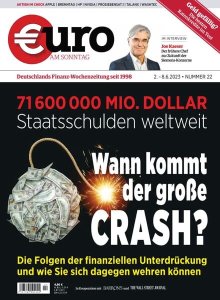 Euro am Sonntag – 02 Juni 2023 Cover