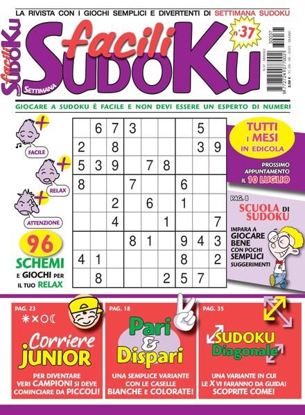 Facili Sudoku – giugno 2023 Cover