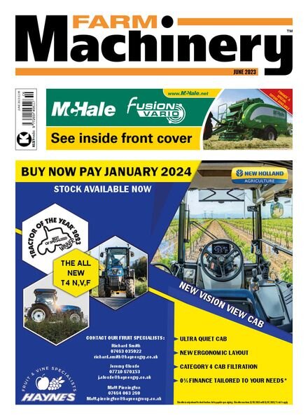 Farm Machinery – June 2023 Cover