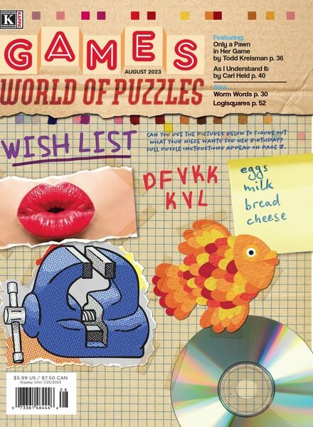 Games World of Puzzles – August 2023 Cover