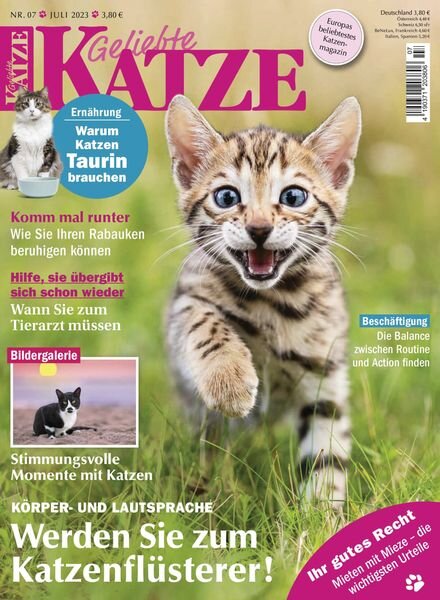Geliebte Katze – Juli 2023 Cover