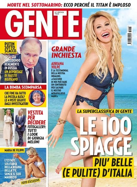 Gente Italia – 8 Luglio 2023 Cover