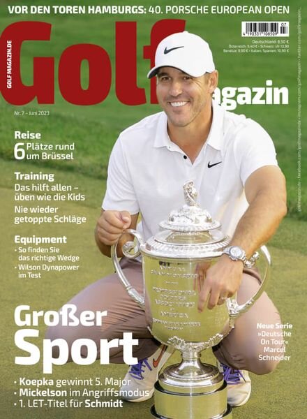 Golf Magazin – Juli 2023 Cover