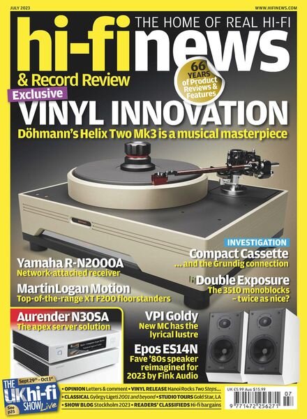 Hi-Fi News – July 2023 Cover