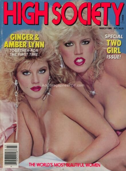High Society – March 1986 Cover
