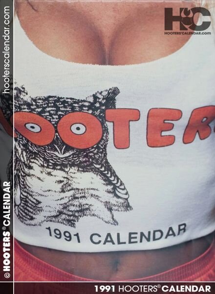 Hooters Calendar 1991 Cover
