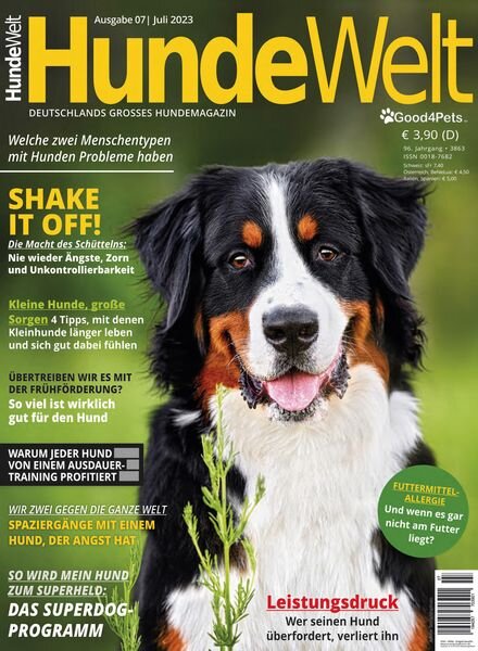 HundeWelt – Juli 2023 Cover