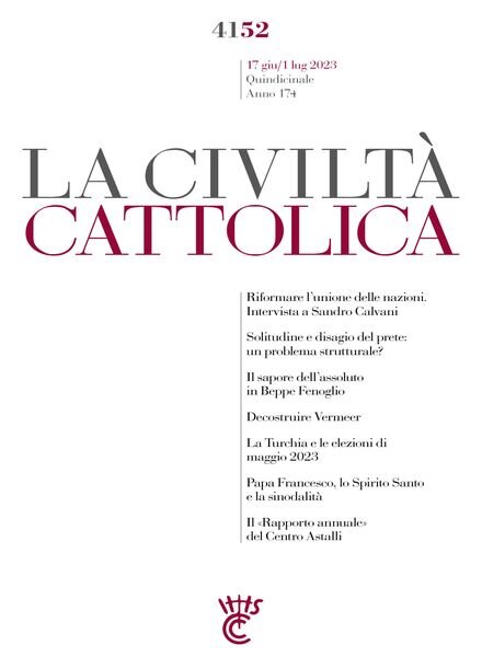La Civilta Cattolica – 17 Giugno 2023 Cover