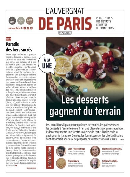 L’Auvergnat de Paris – 15 juin 2023 Cover