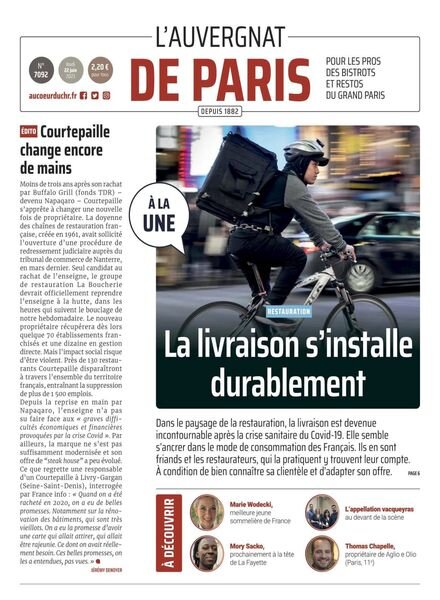 L’Auvergnat de Paris – 22 juin 2023 Cover