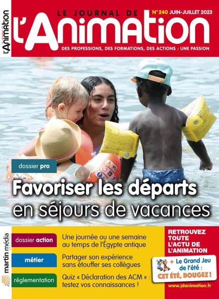 Le Journal de l’Animation – Juin-Juillet 2023 Cover