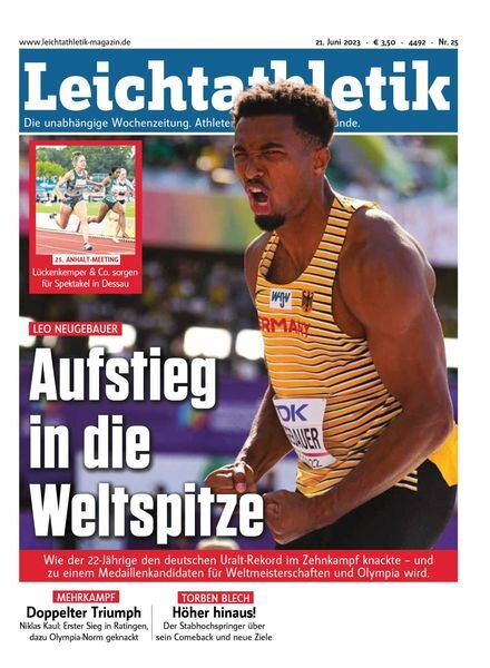 Leichtathletik – 20 Juni 2023 Cover