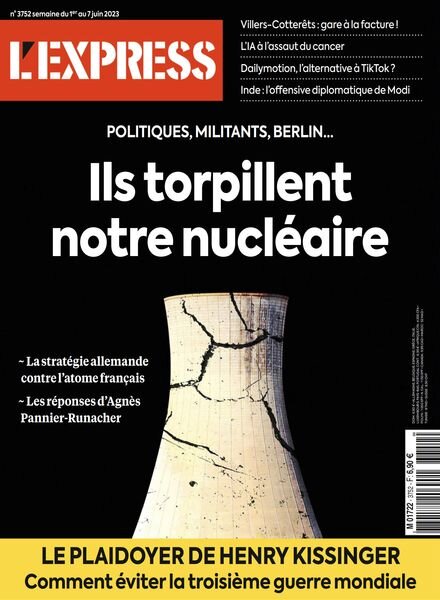 L’Express – 01 juin 2023 Cover
