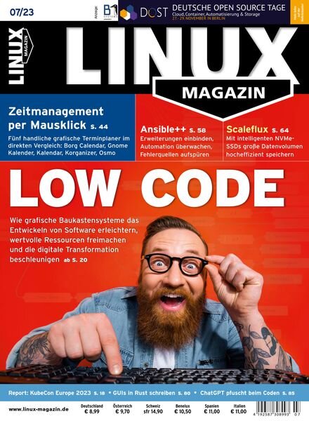 Linux-Magazin – Juli 2023 Cover
