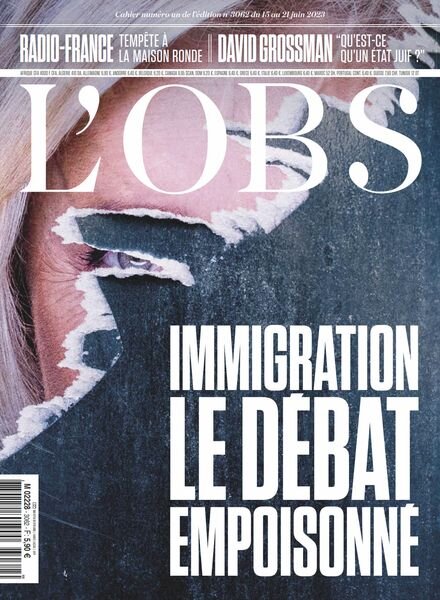 L’Obs – 15 Juin 2023 Cover