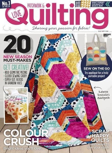 Love Patchwork & Quilting – April 2016 Cover