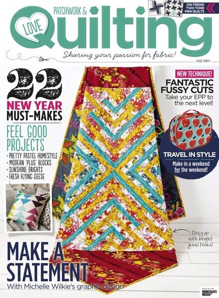 Love Patchwork & Quilting – January 2016 Cover