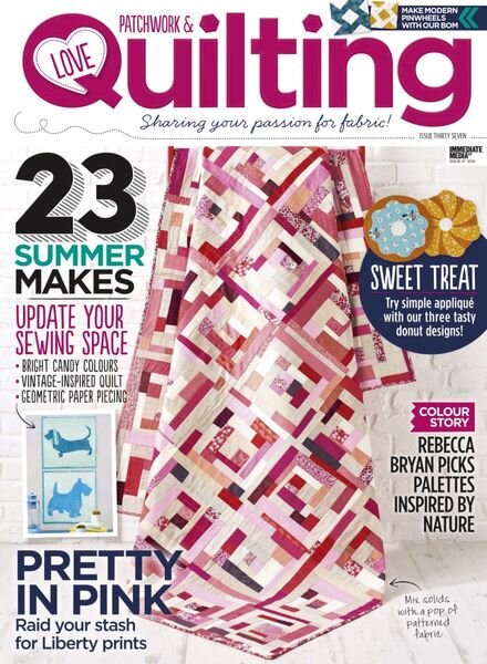 Love Patchwork & Quilting – July 2016 Cover