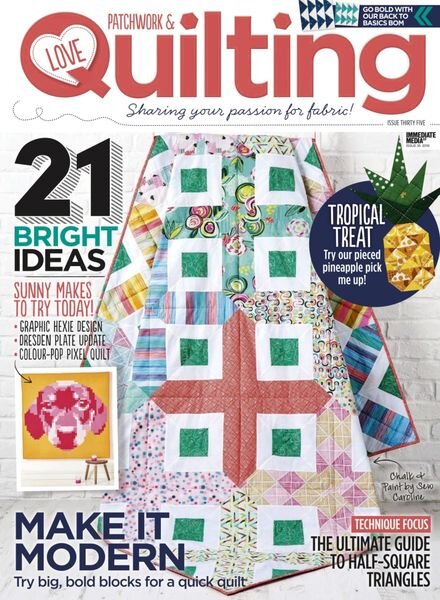 Love Patchwork & Quilting – May 2016 Cover