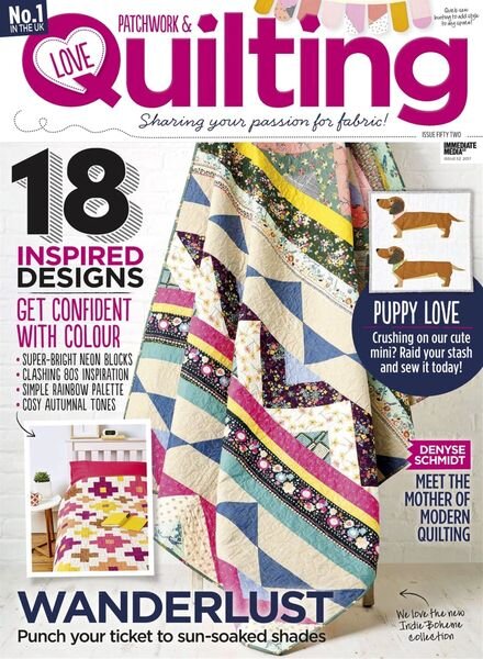 Love Patchwork & Quilting – September 2017 Cover