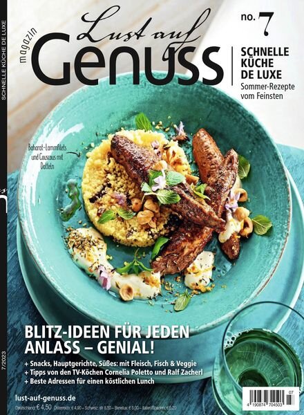 Lust auf Genuss – Juli 2023 Cover