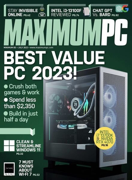 Maximum PC – July 2023 Cover