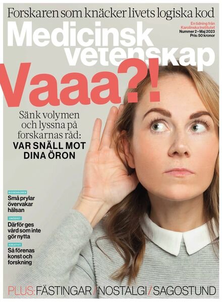 Medicinsk Vetenskap – 31 maj 2023 Cover