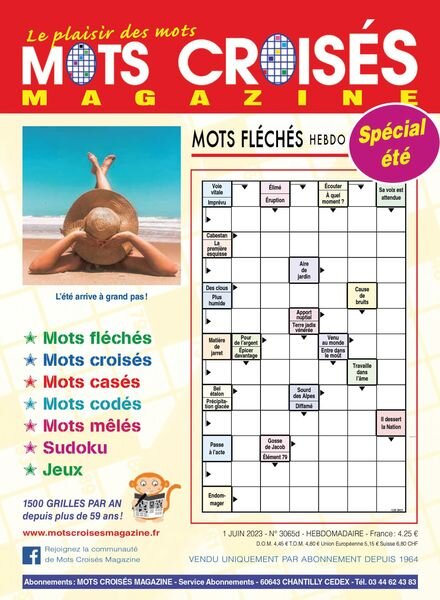 Mots Croises Magazine – 01 juin 2023 Cover