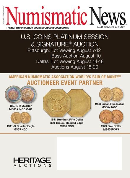 Numismatic News – June 27 2023 Cover
