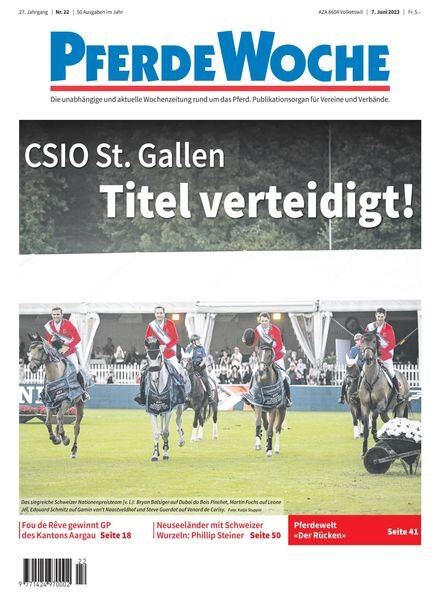 PferdeWoche – 07 Juni 2023 Cover